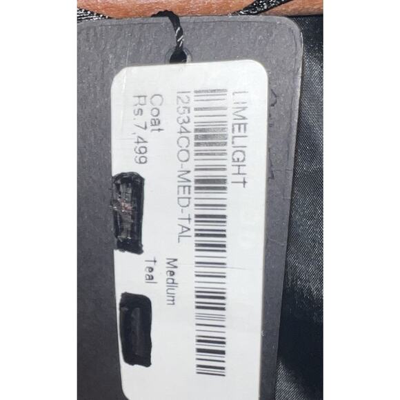 NWT Lime Light WESTERN DARK TEAL Women’s Blazer Medium Button Up - Picture 7 of 8